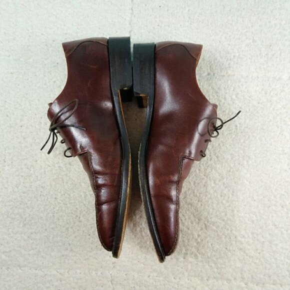 Pronto-Uomo Brown Leather Shoes 10.5M MadeIn Italy main image 8